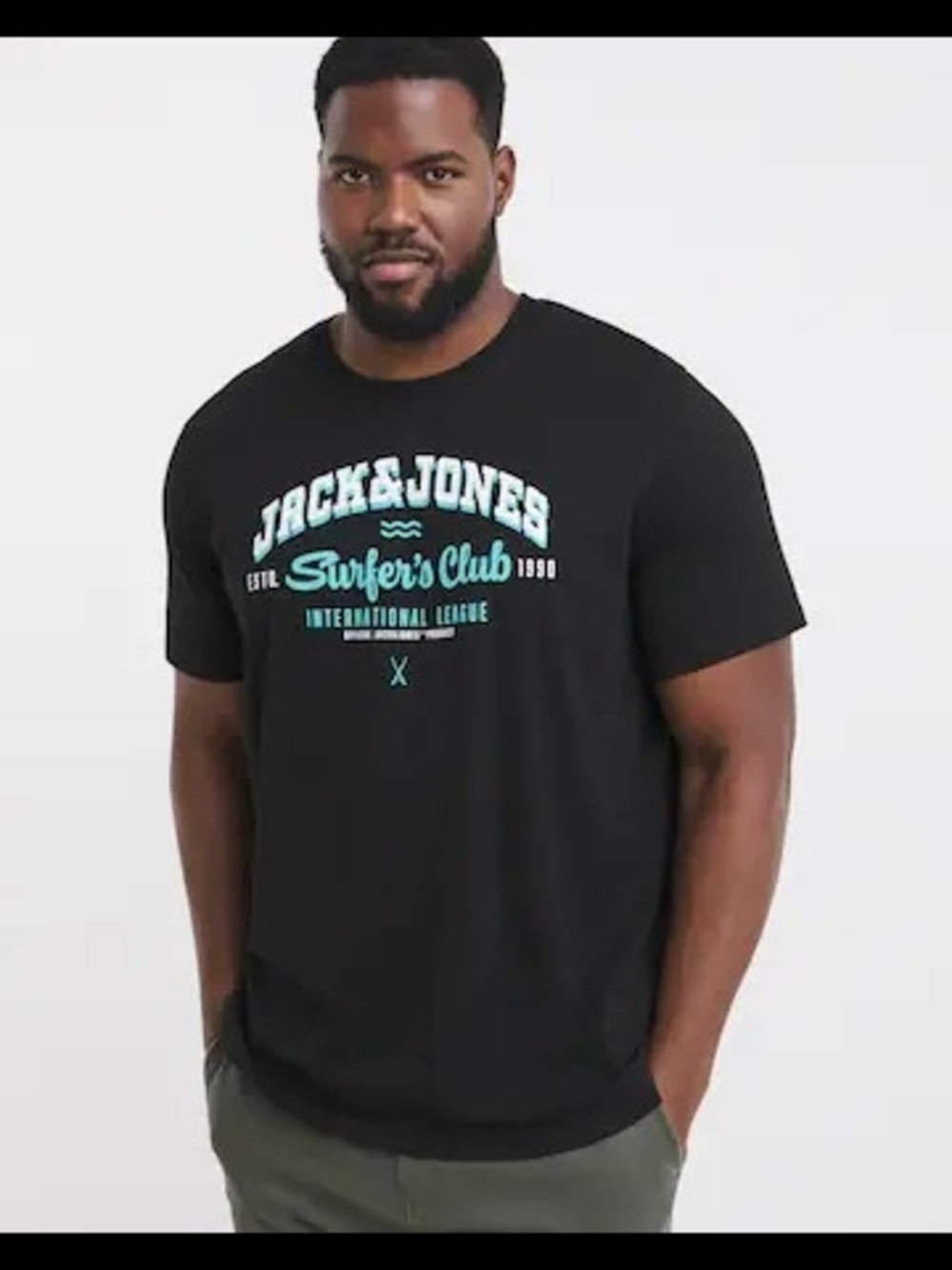 Jack & Jones Men's Crew Neck Tee. Size L